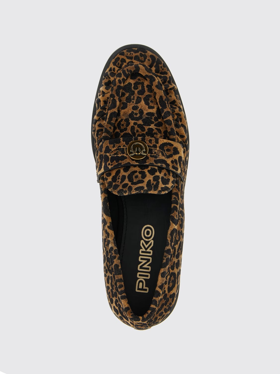 PINKO LOAFER: Loafers woman Pinko, Brown - Img 4