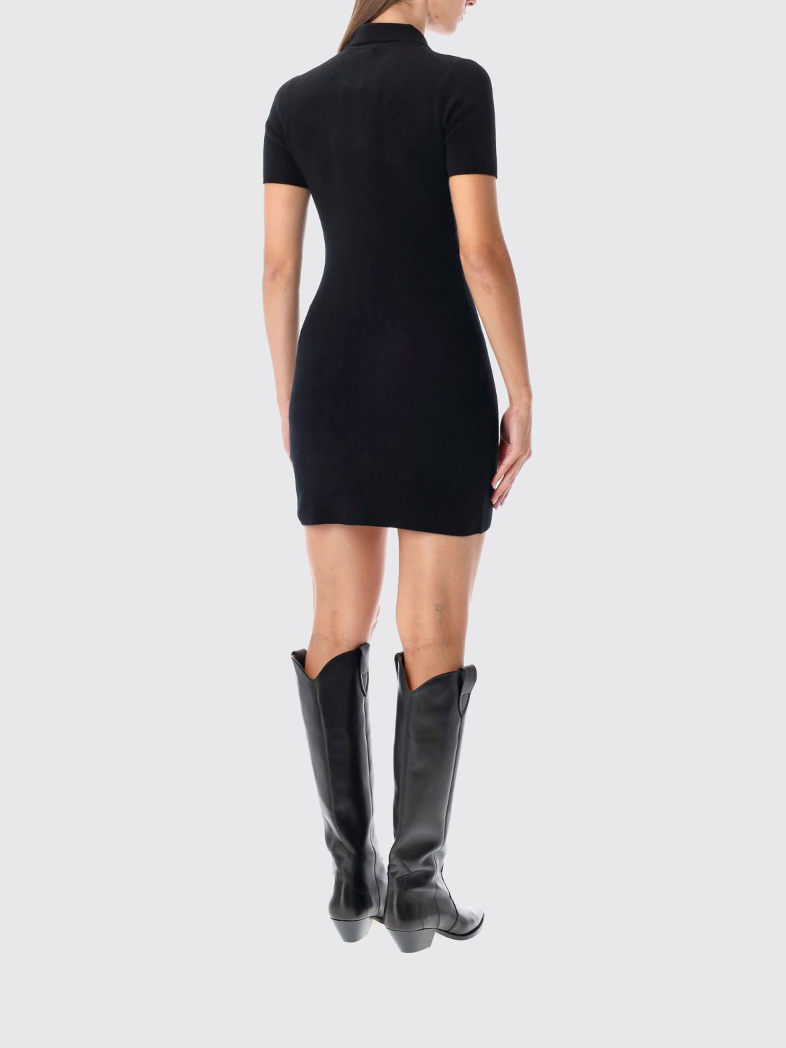 T BY ALEXANDER WANG ROBE: Robes femme T by Alexander Wang, Noir - Img 2