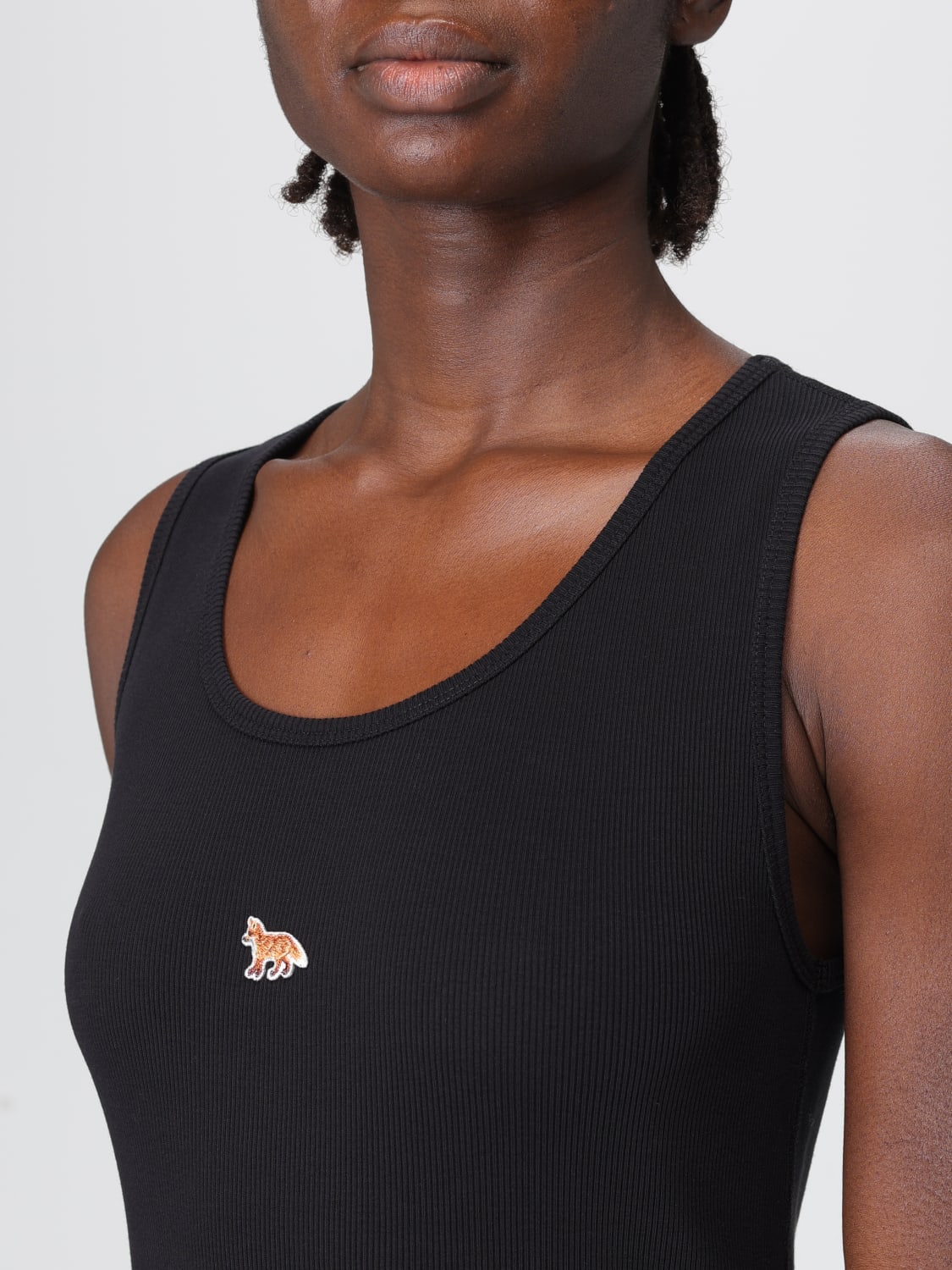 MAISON KITSUNÉ T-SHIRT: Top damen Maison KitsunÉ, Schwarz - Img 3