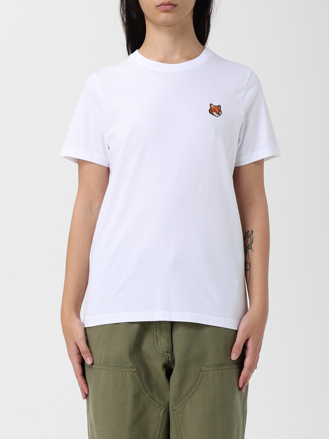 MAISON KITSUNÉ CAMISETA: Camiseta mujer Maison KitsunÉ, Blanco - Img 1