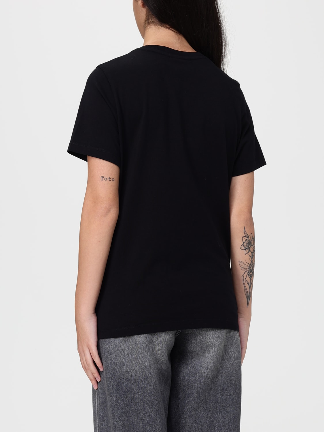 MAISON KITSUNÉ T-SHIRT: T-shirt woman Maison KitsunÉ, Black - Img 2