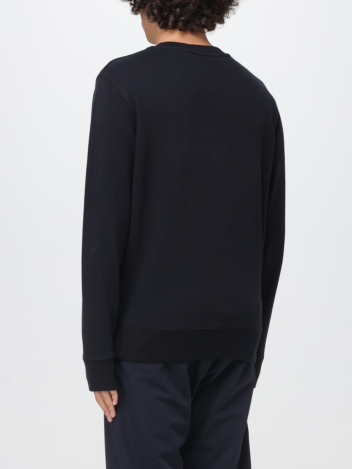 MAISON KITSUNÉ FELPA: Felpa a girocollo con logo Maison Kitsuné, Nero - Img 2