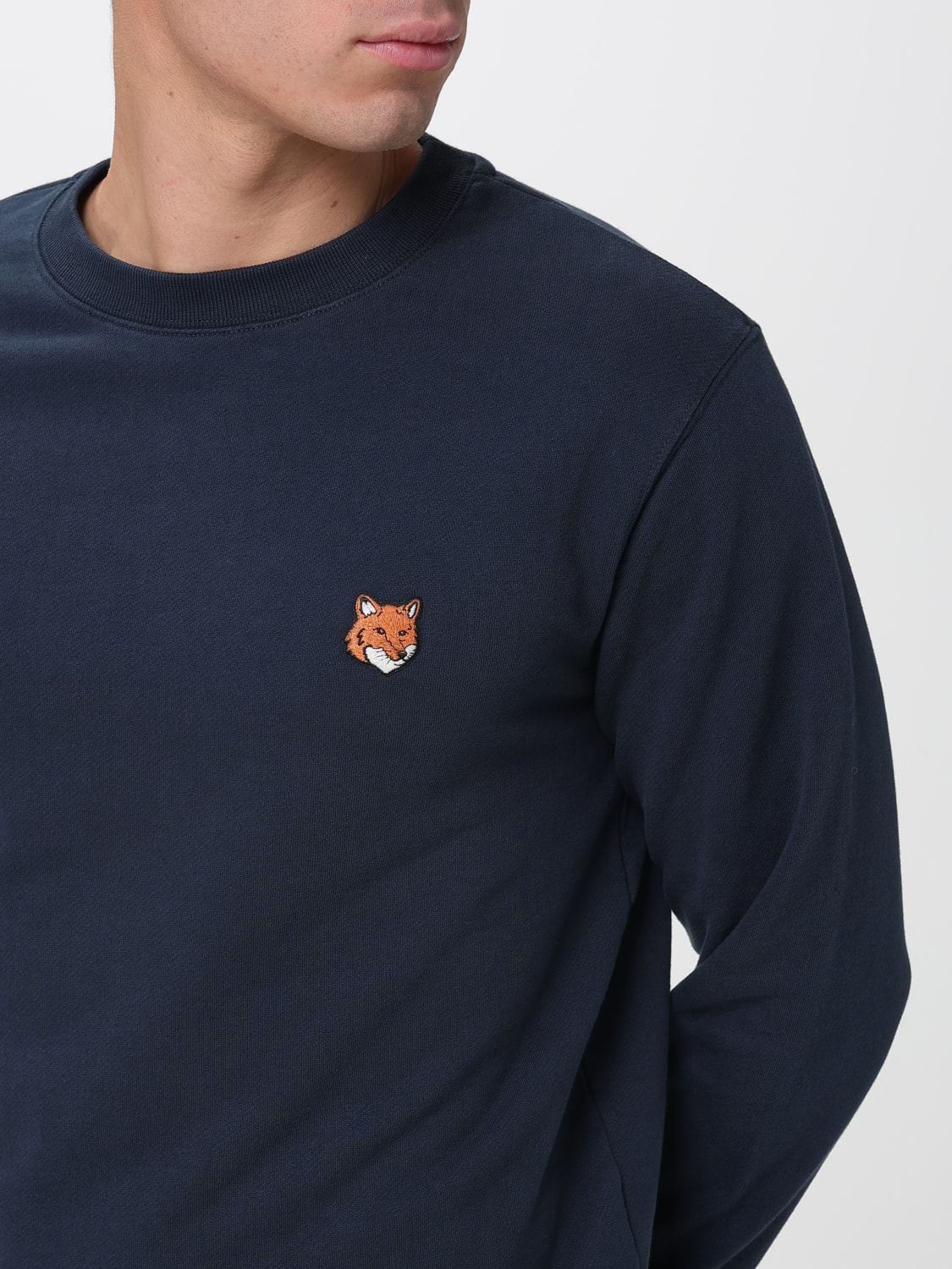 MAISON KITSUNÉ SWEATSHIRT: Pullover herren Maison KitsunÉ, Blau - Img 3