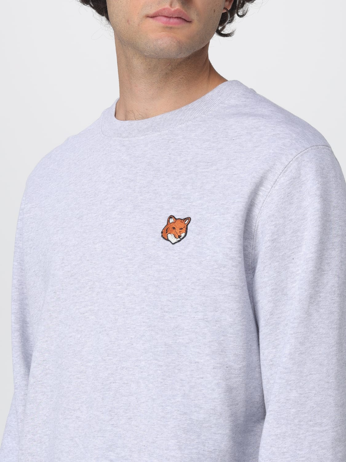 MAISON KITSUNÉ SWEATSHIRT: Sweater men Maison KitsunÉ, Grey - Img 3