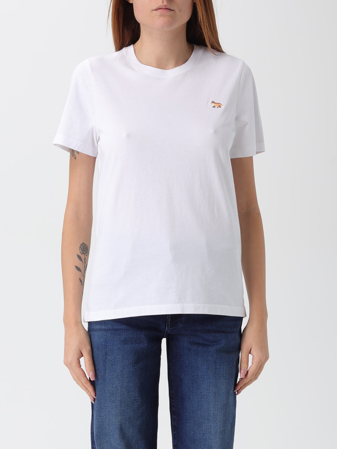 MAISON KITSUNÉ CAMISETA: Camiseta mujer Maison KitsunÉ, Blanco - Img 1