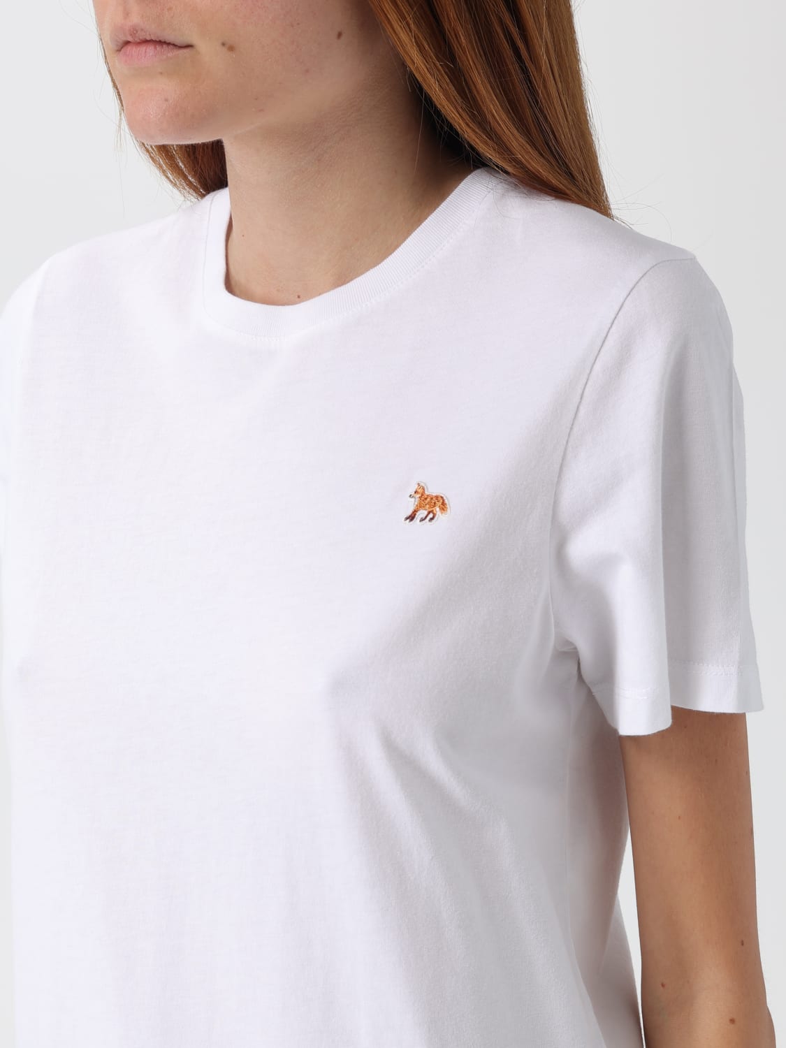 MAISON KITSUNÉ CAMISETA: Camiseta mujer Maison KitsunÉ, Blanco - Img 3