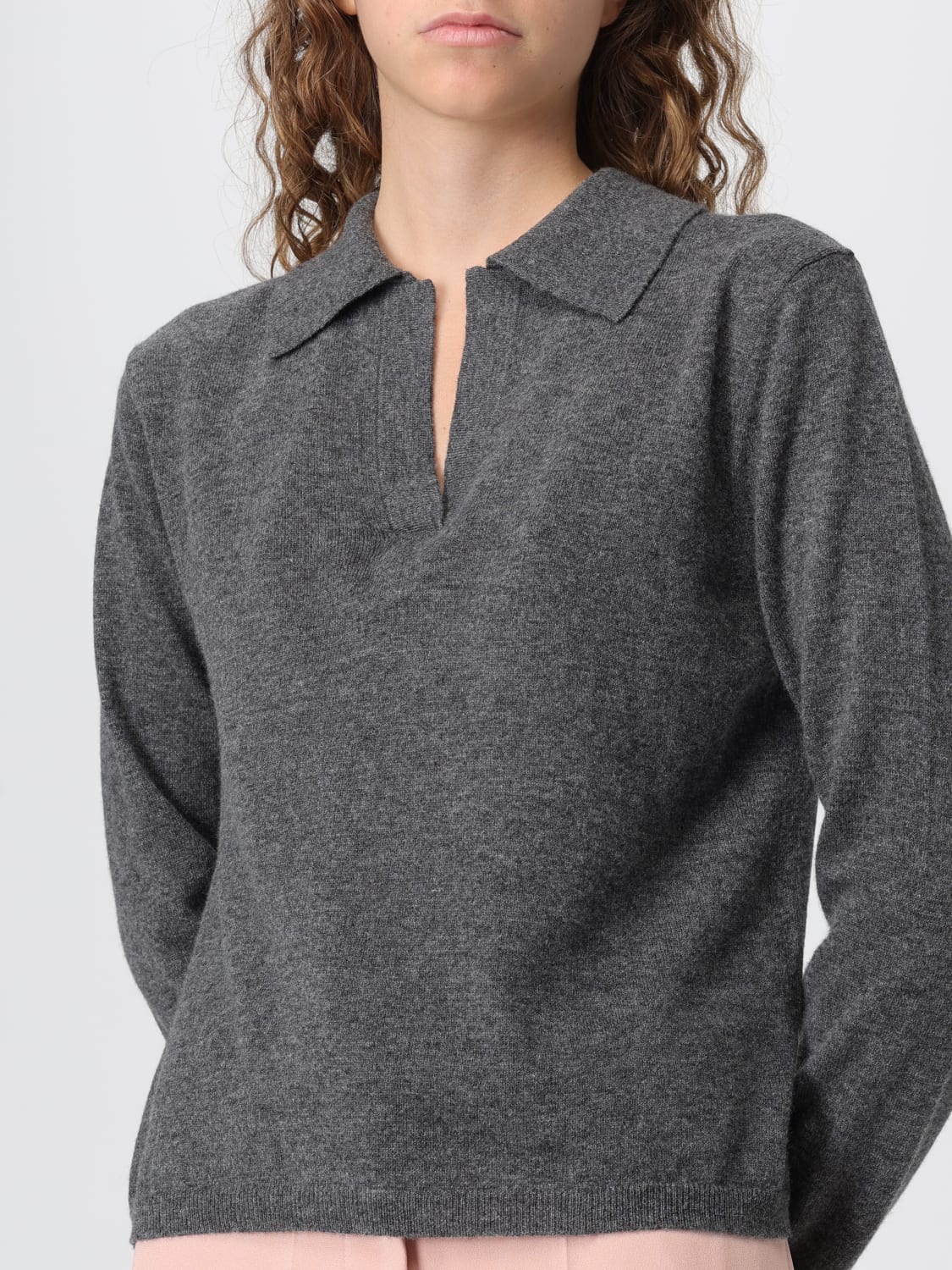 MM MAX MARA POLO: Pull femme Mm Max Mara, Gris - Img 3