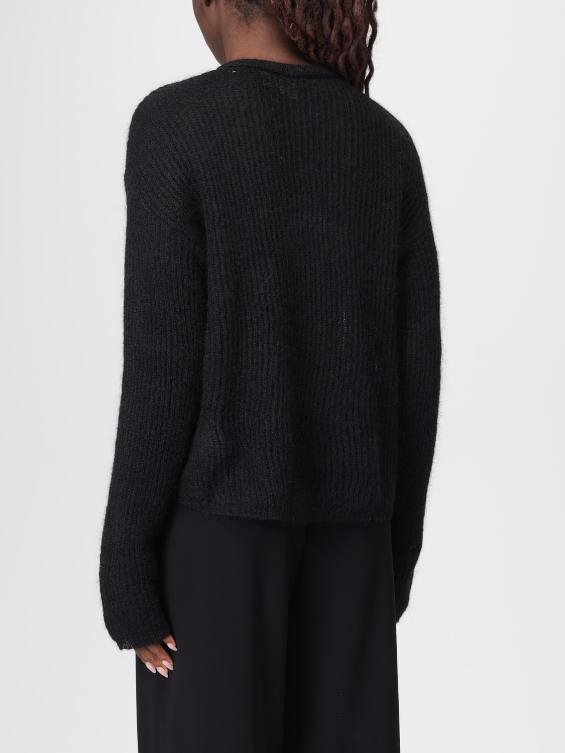 MM MAX MARA PULLOVER: Pullover damen Mm Max Mara, Schwarz - Img 2
