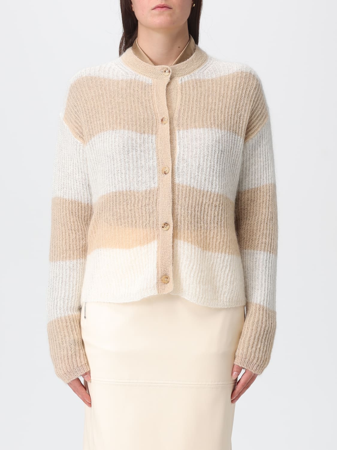 MM MAX MARA PULL: Pull femme Mm Max Mara, Beige - Img 1