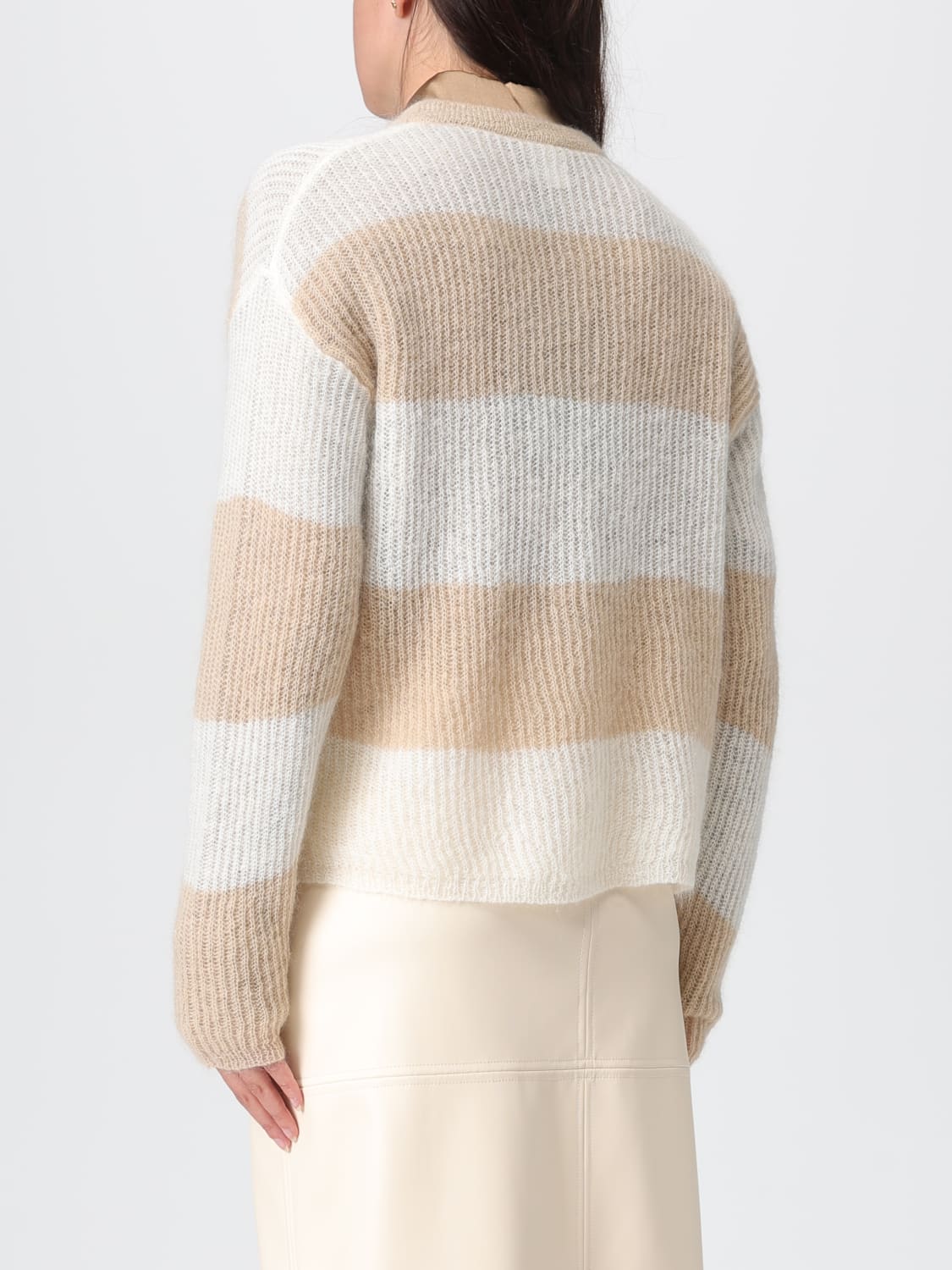 MM MAX MARA PULL: Pull femme Mm Max Mara, Beige - Img 3