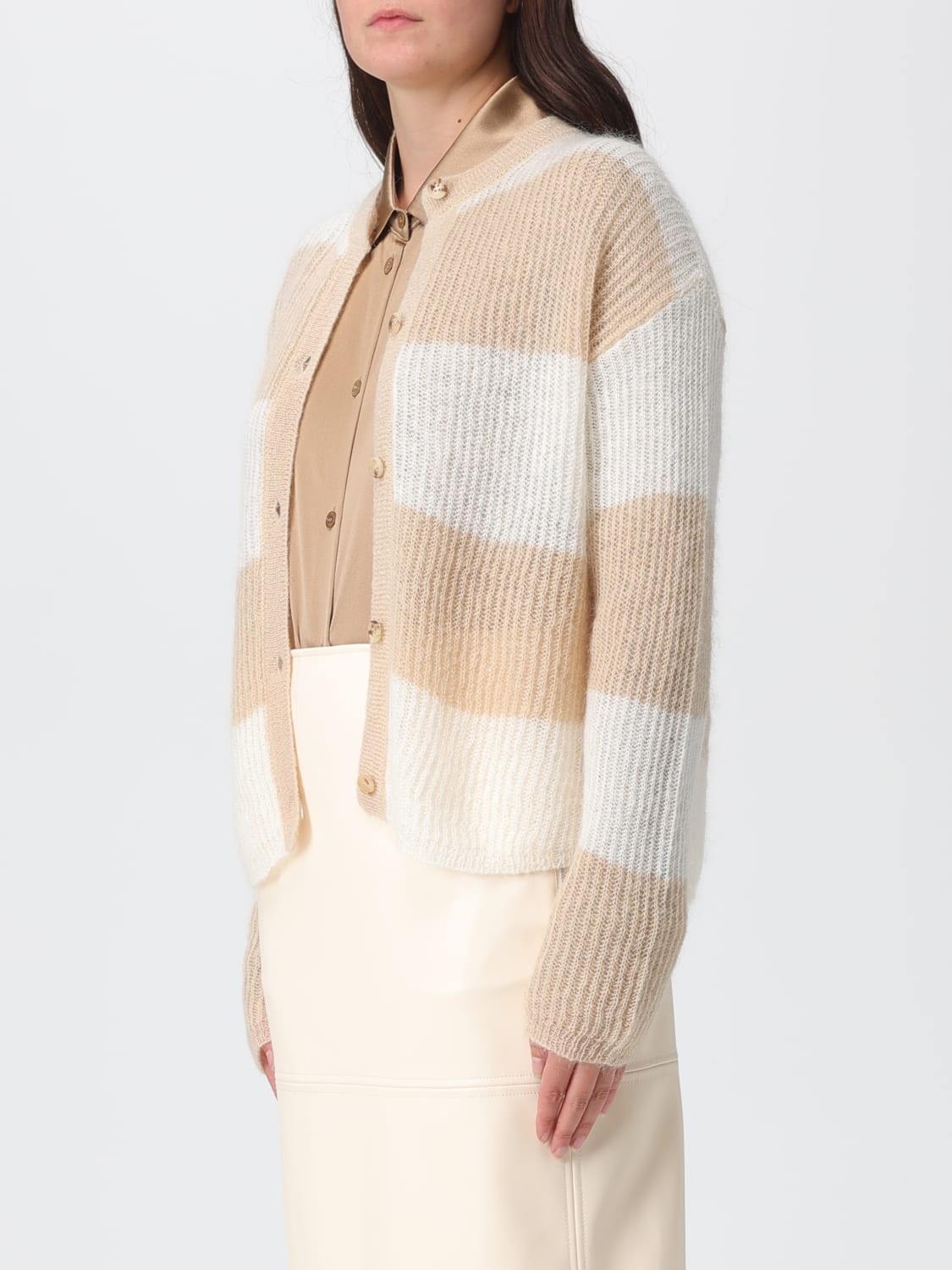 MM MAX MARA PULL: Pull femme Mm Max Mara, Beige - Img 4