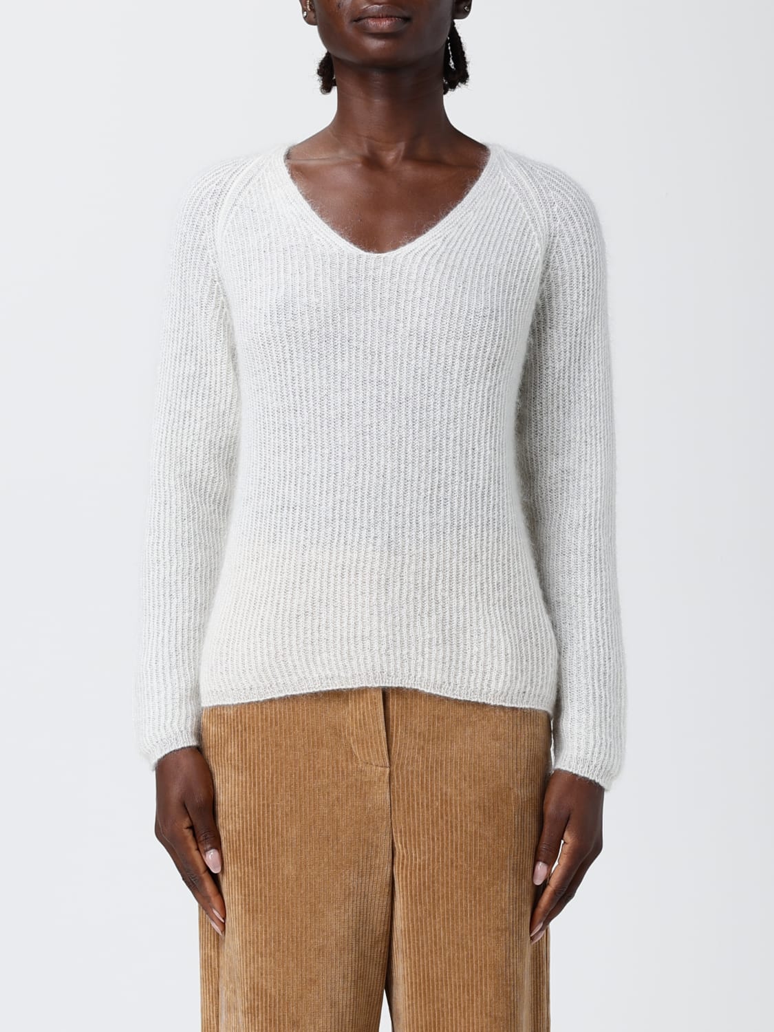 MM MAX MARA PULL: Pull femme Mm Max Mara, Blanc - Img 1