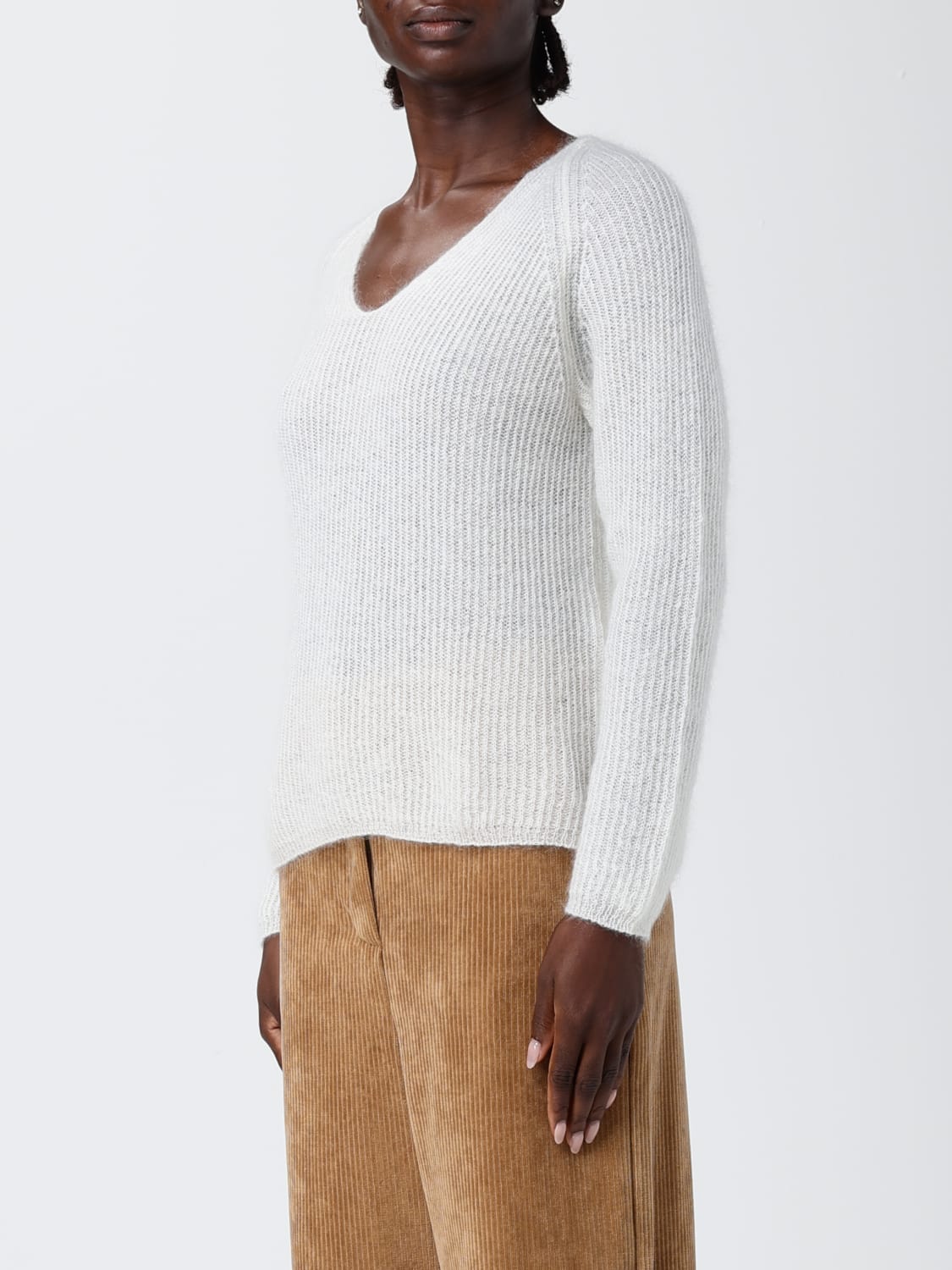 MM MAX MARA PULL: Pull femme Mm Max Mara, Blanc - Img 4
