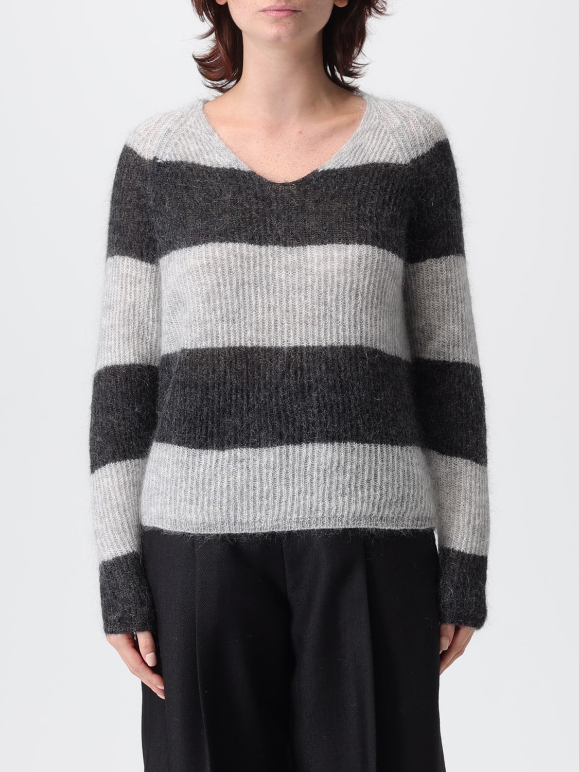 MM MAX MARA SWEATER: Sweater woman Mm Max Mara, Grey - Img 1