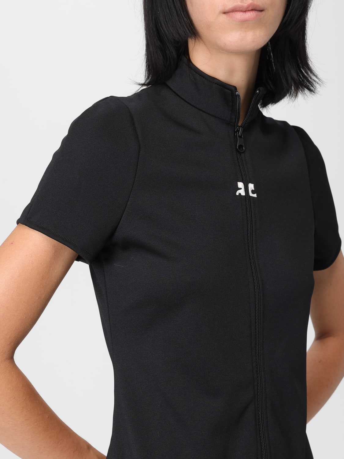 COURRÈGES KLEID: Kleider damen CourrÈges, Schwarz - Img 5