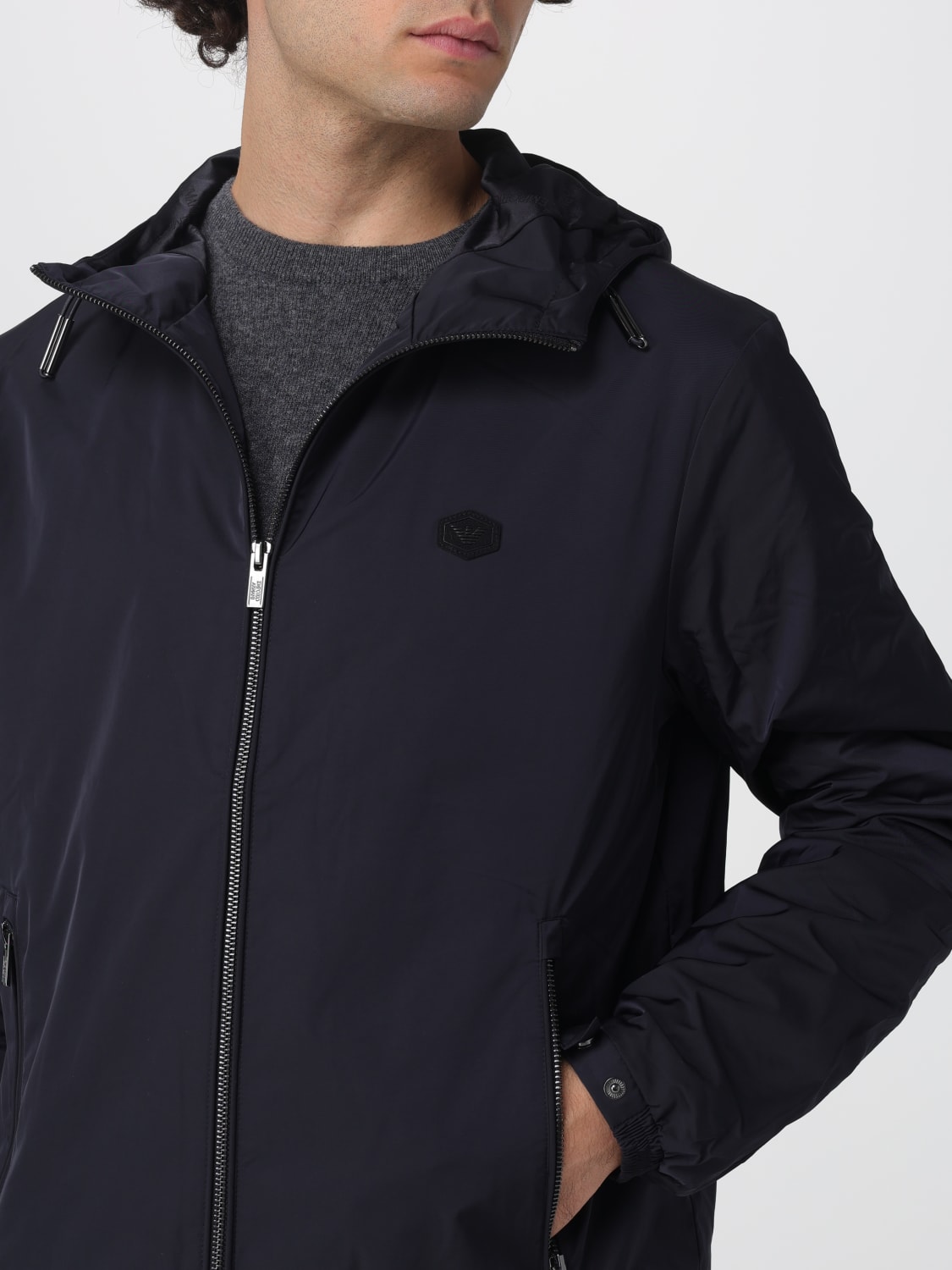 EMPORIO ARMANI JACKET: Jacket men Emporio Armani, Blue - Img 4