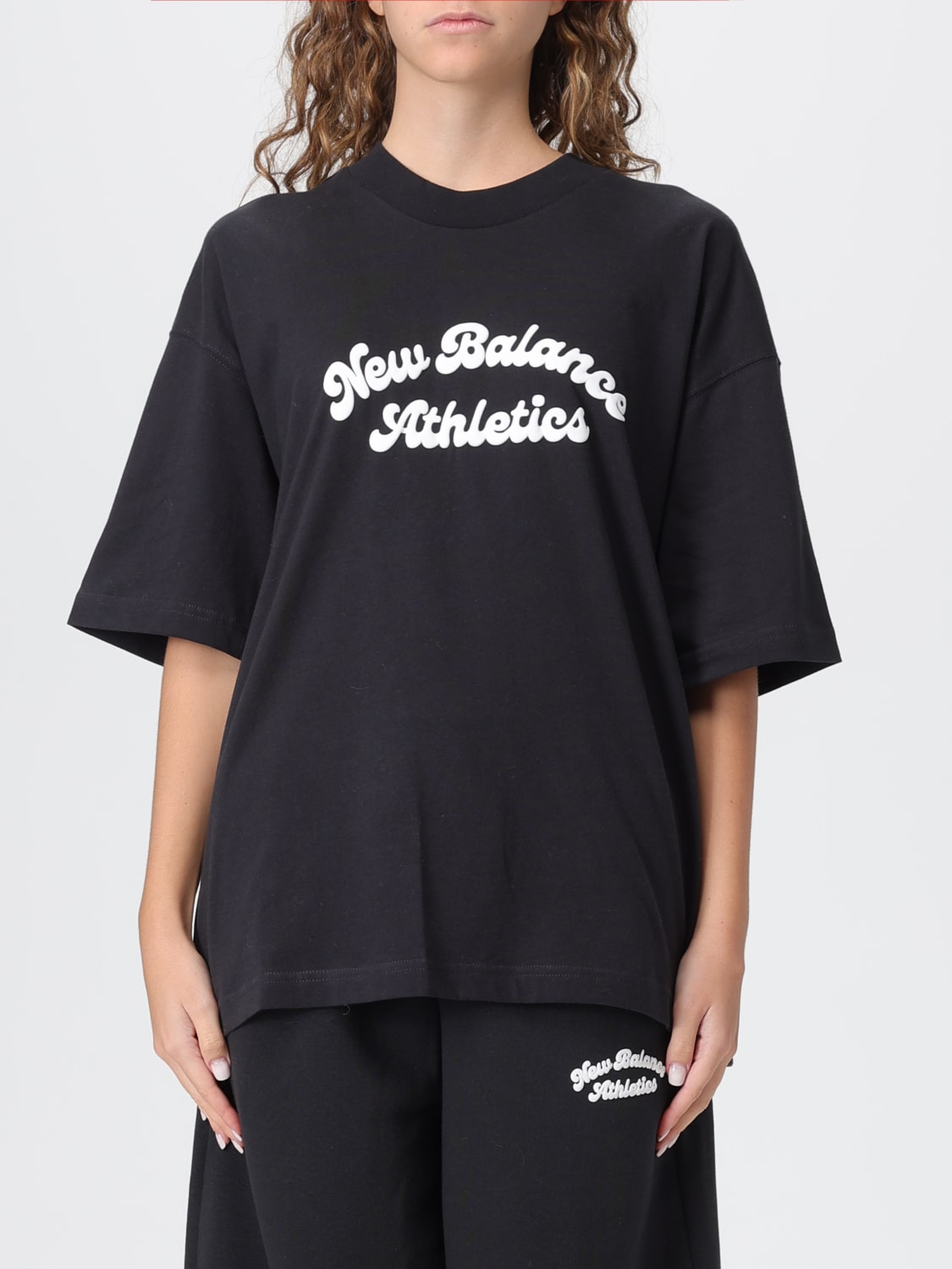 NEW BALANCE T-SHIRT: T-shirt woman New Balance, Black - Img 1