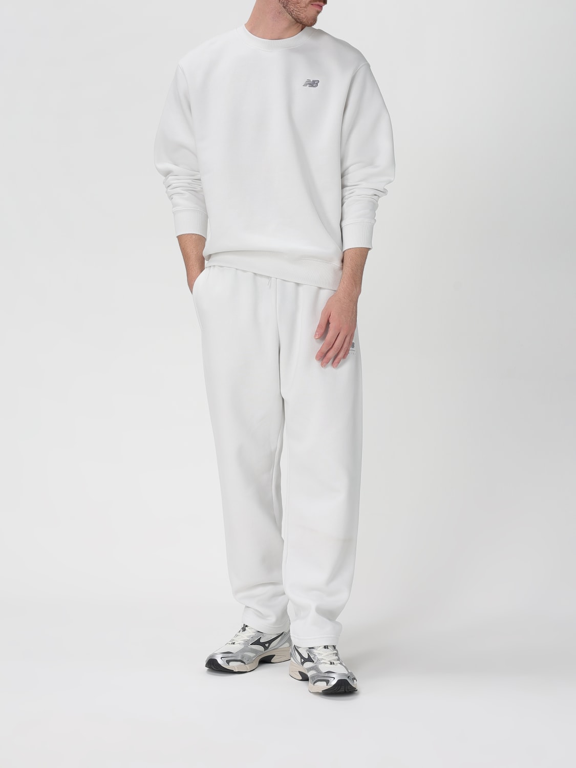 NEW BALANCE SWEATSHIRT: Pullover herren New Balance, Weiß - Img 2