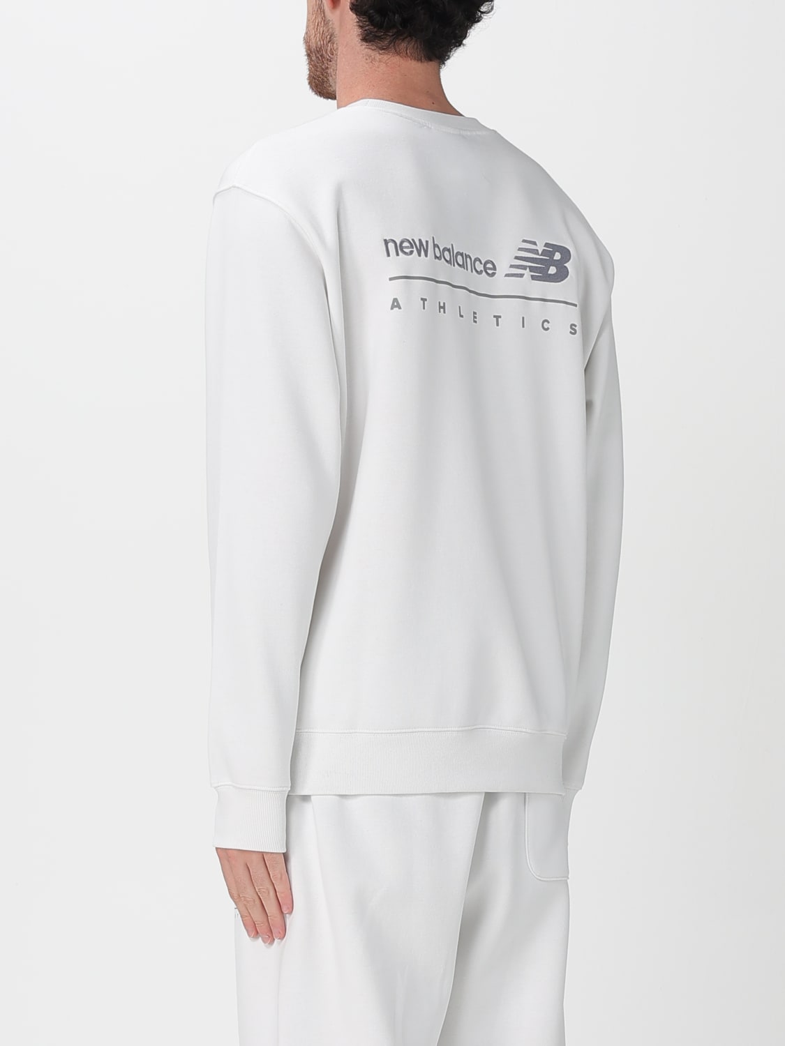 NEW BALANCE SWEATSHIRT: Pullover herren New Balance, Weiß - Img 3