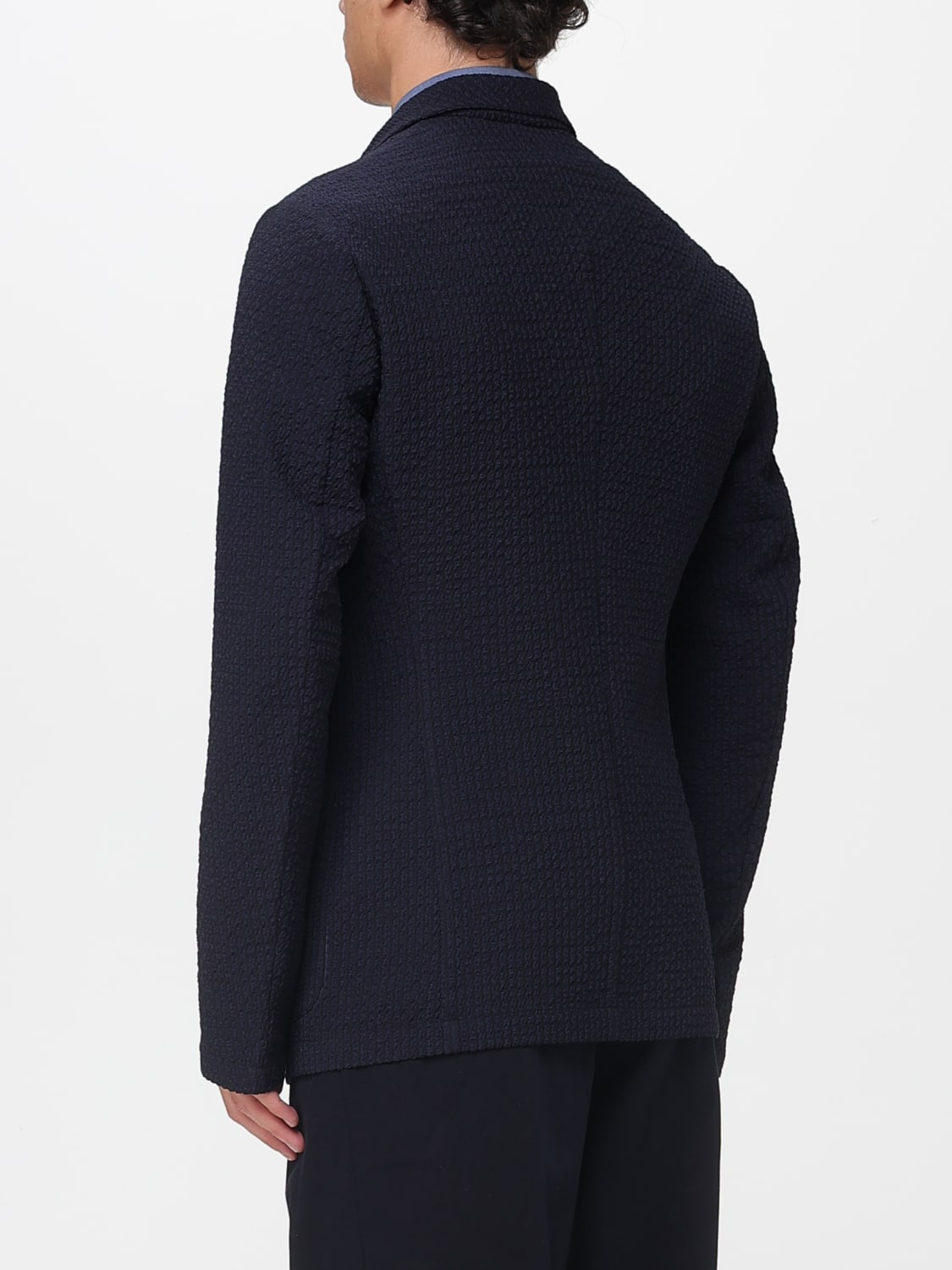 EMPORIO ARMANI JACKET: Jacket men Emporio Armani, Blue - Img 2