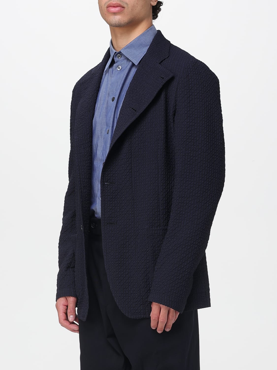 EMPORIO ARMANI JACKET: Jacket men Emporio Armani, Blue - Img 3
