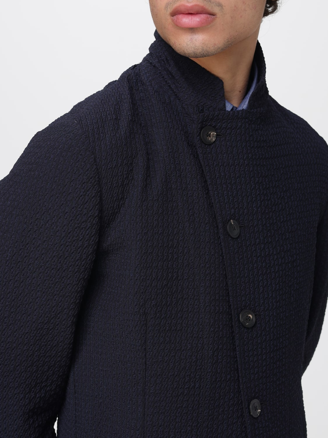 EMPORIO ARMANI JACKET: Jacket men Emporio Armani, Blue - Img 4