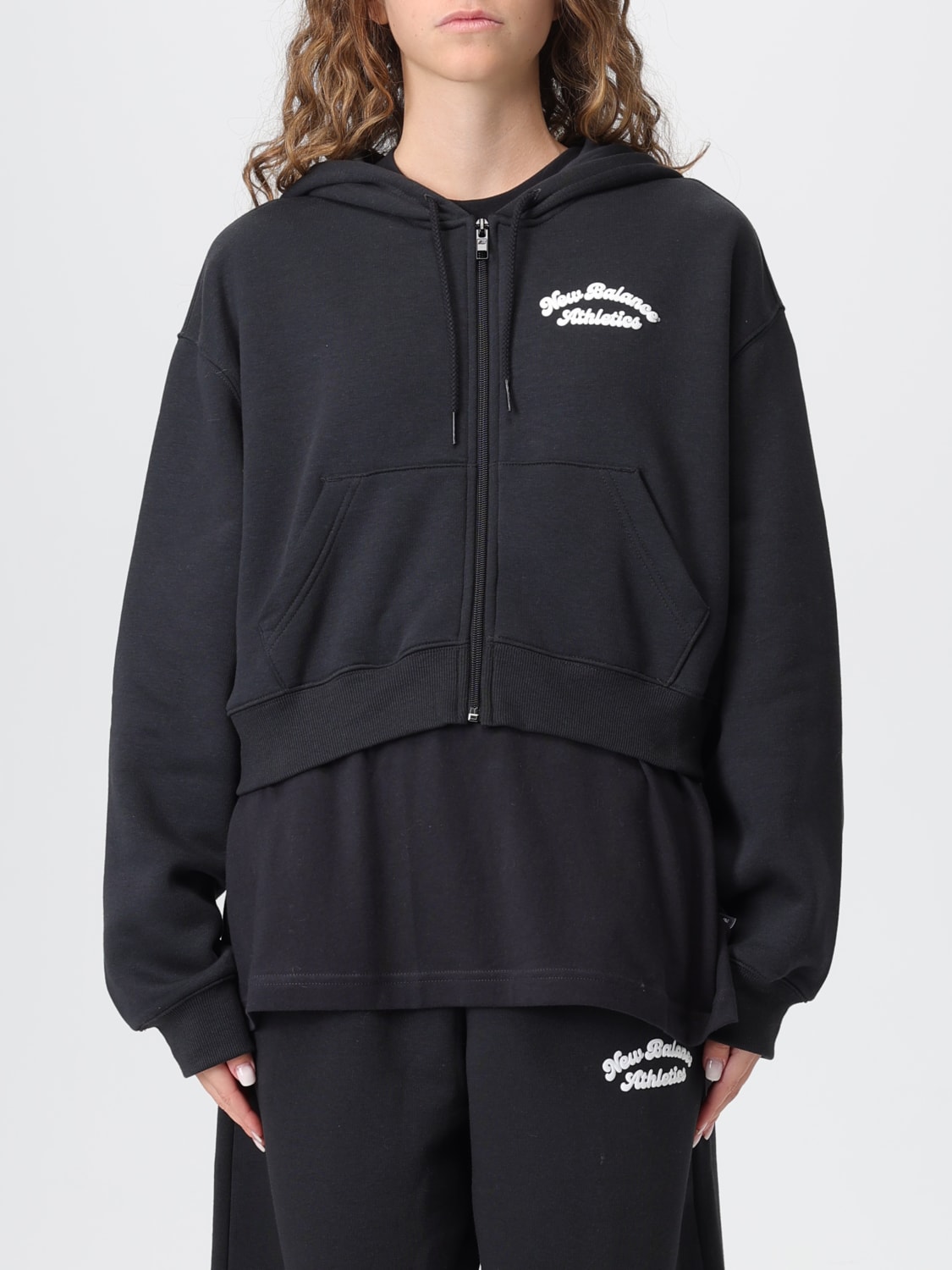 NEW BALANCE SUDADERA: Jersey mujer New Balance, Negro - Img 1