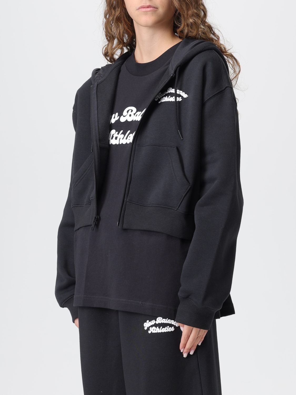 NEW BALANCE SUDADERA: Jersey mujer New Balance, Negro - Img 4