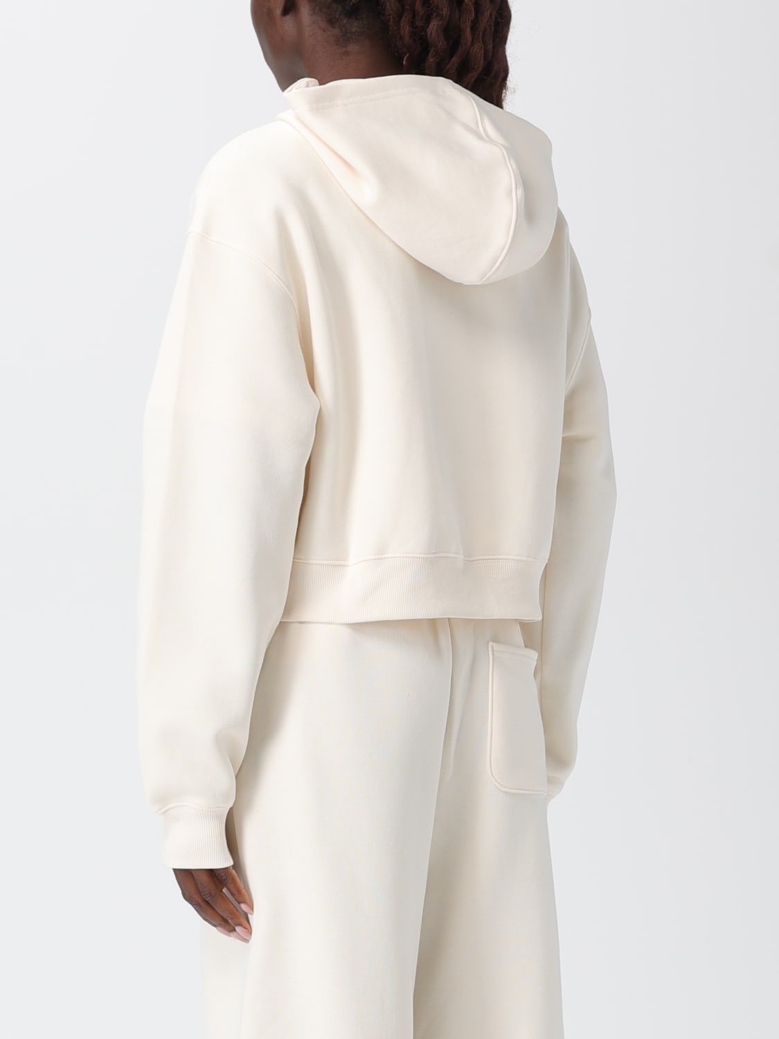 NEW BALANCE SWEATSHIRT: Sweater woman New Balance, Cream - Img 3