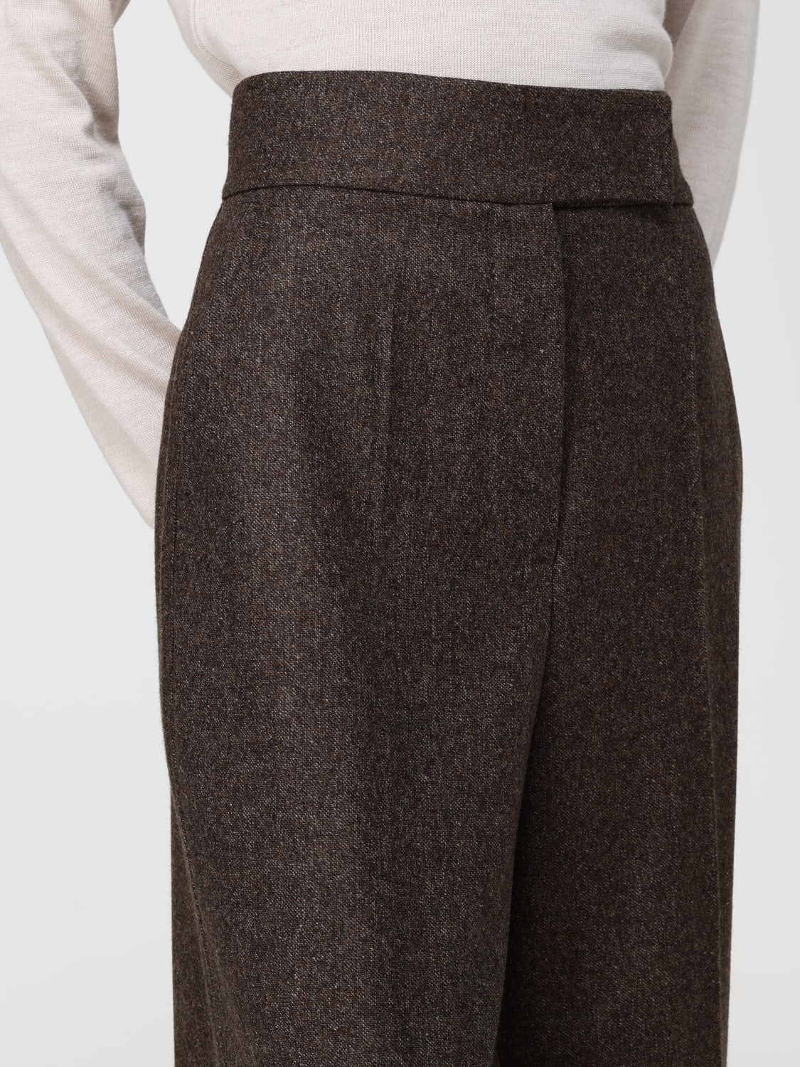 MAX MARA PANTS: Pants woman Max Mara, Brown - Img 4