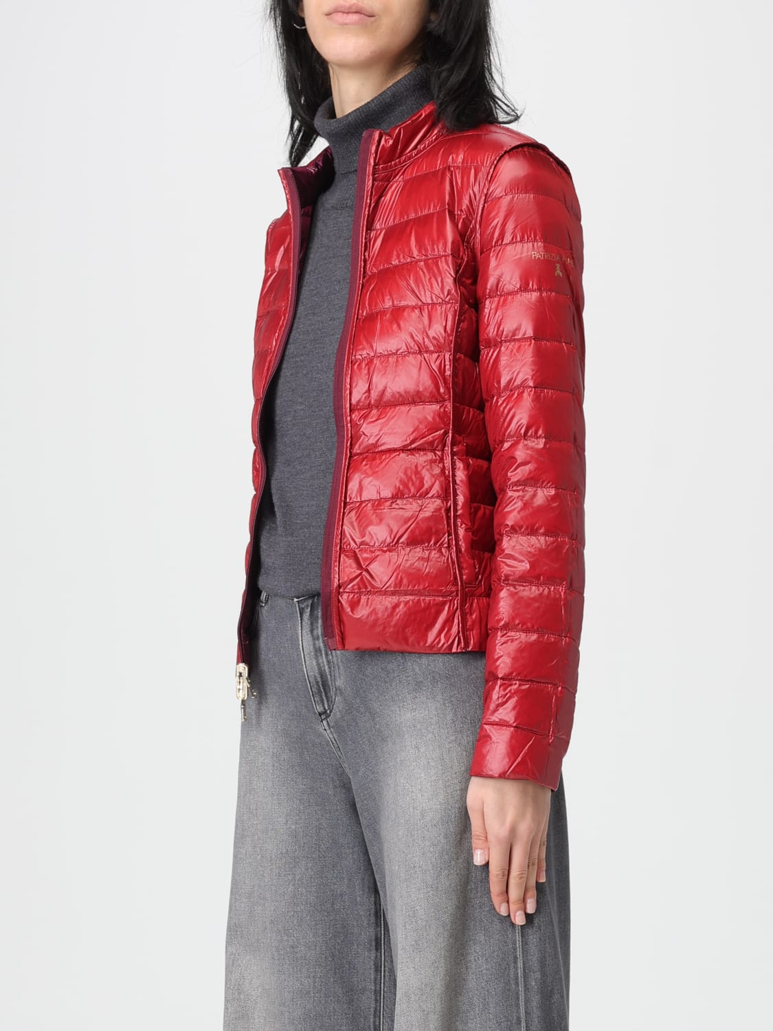 PATRIZIA PEPE JACKE: Mantel damen Patrizia Pepe, Rot - Img 3