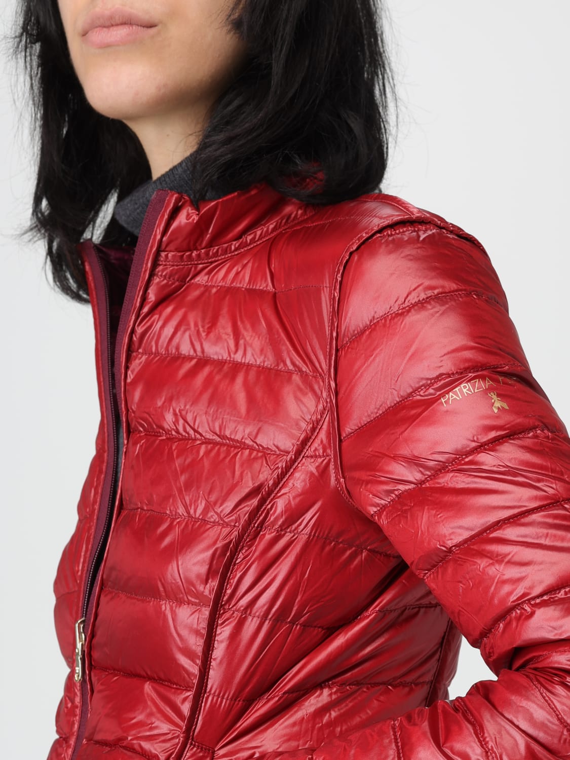 PATRIZIA PEPE JACKE: Mantel damen Patrizia Pepe, Rot - Img 4