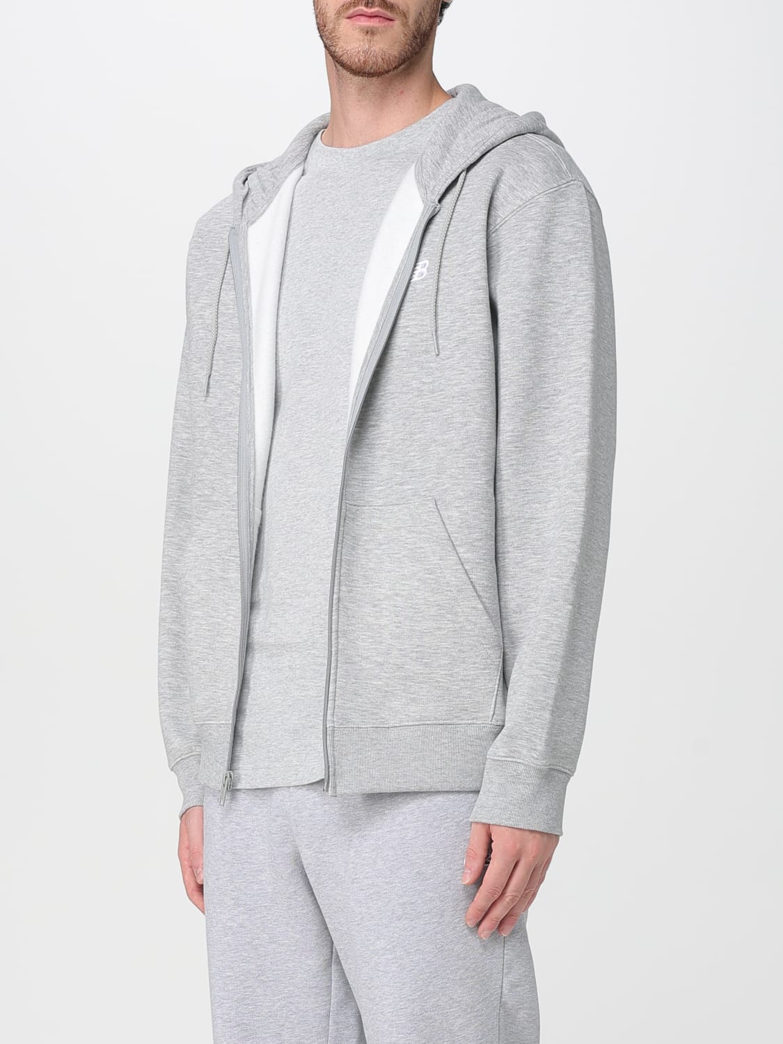 NEW BALANCE SWEATSHIRT: Sweater men New Balance, Grey - Img 3