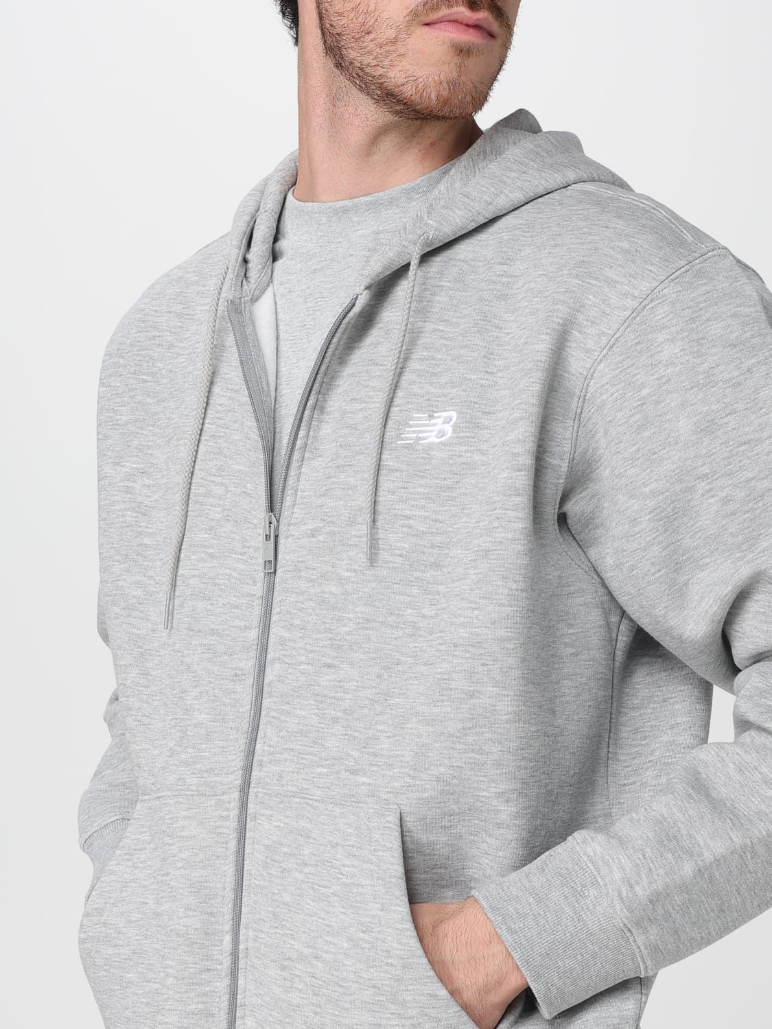 NEW BALANCE SWEATSHIRT: Sweater men New Balance, Grey - Img 4