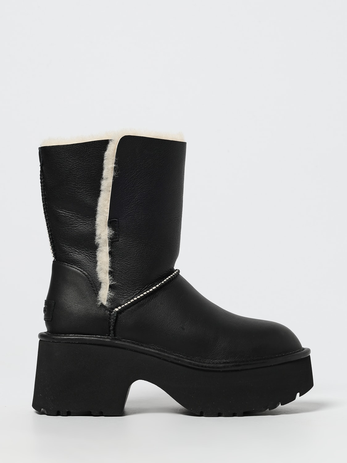 UGG BOOTS: Flat ankle boots woman UGG, Black - Img 1