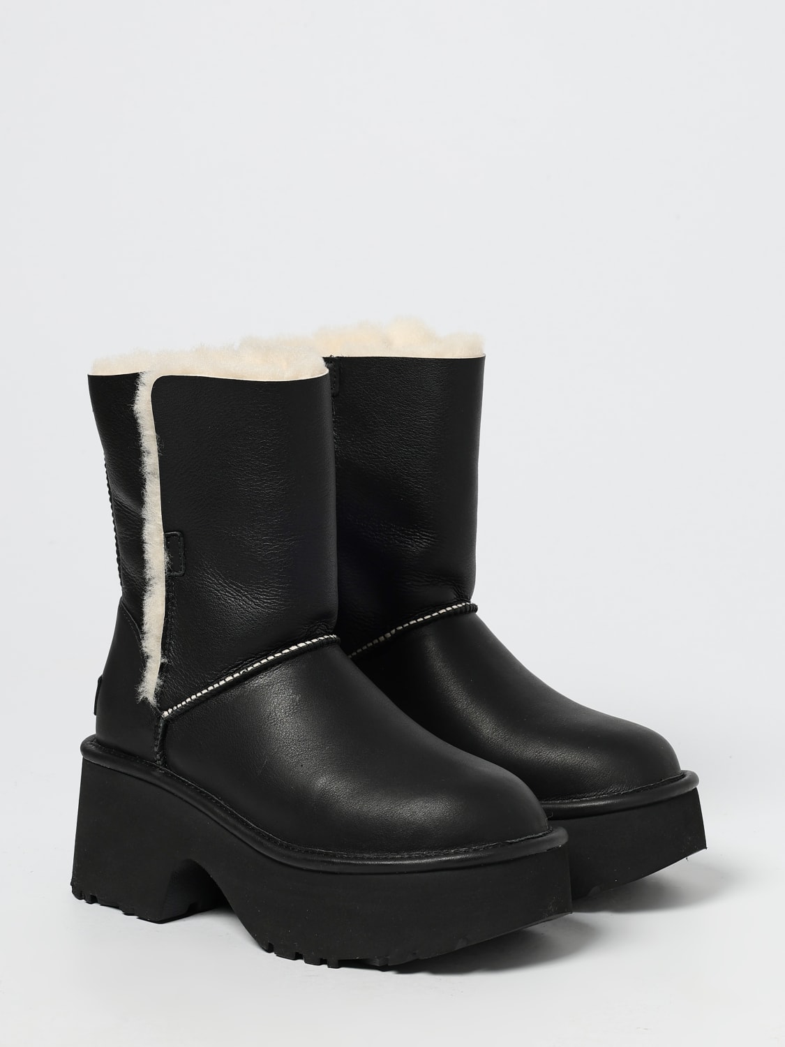 UGG BOOTS: Flat ankle boots woman UGG, Black - Img 2