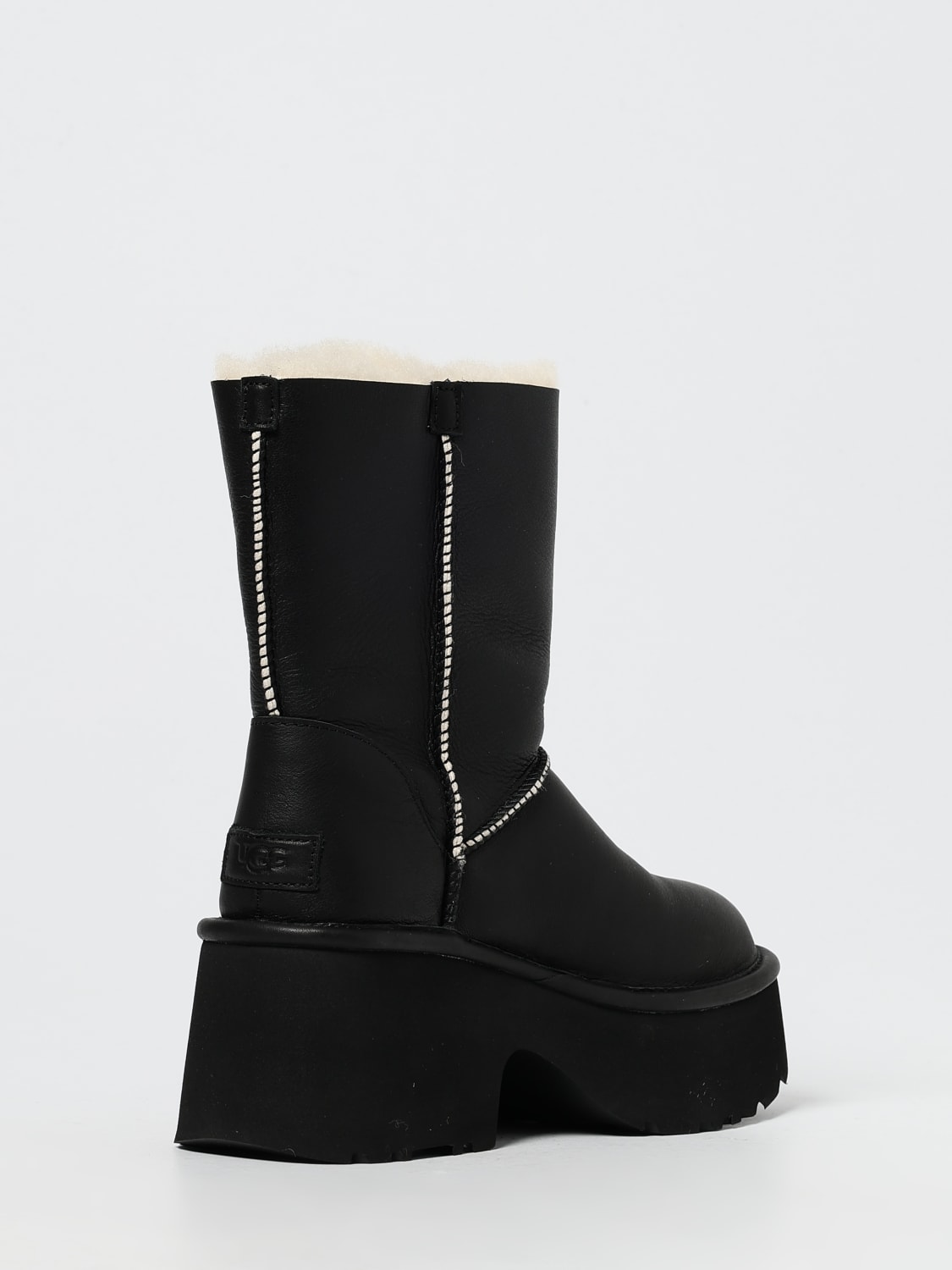 UGG BOOTS: Flat ankle boots woman UGG, Black - Img 3
