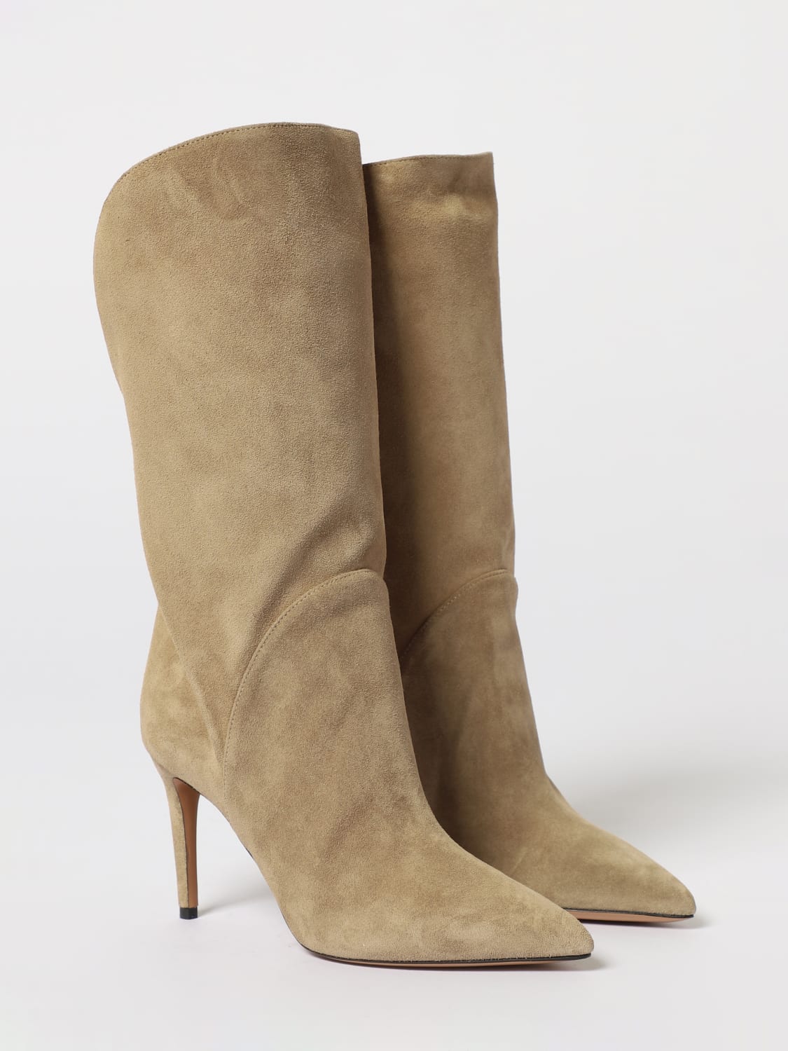 PARIS TEXAS BOOTS: Flat ankle boots woman Paris Texas, Grey - Img 2