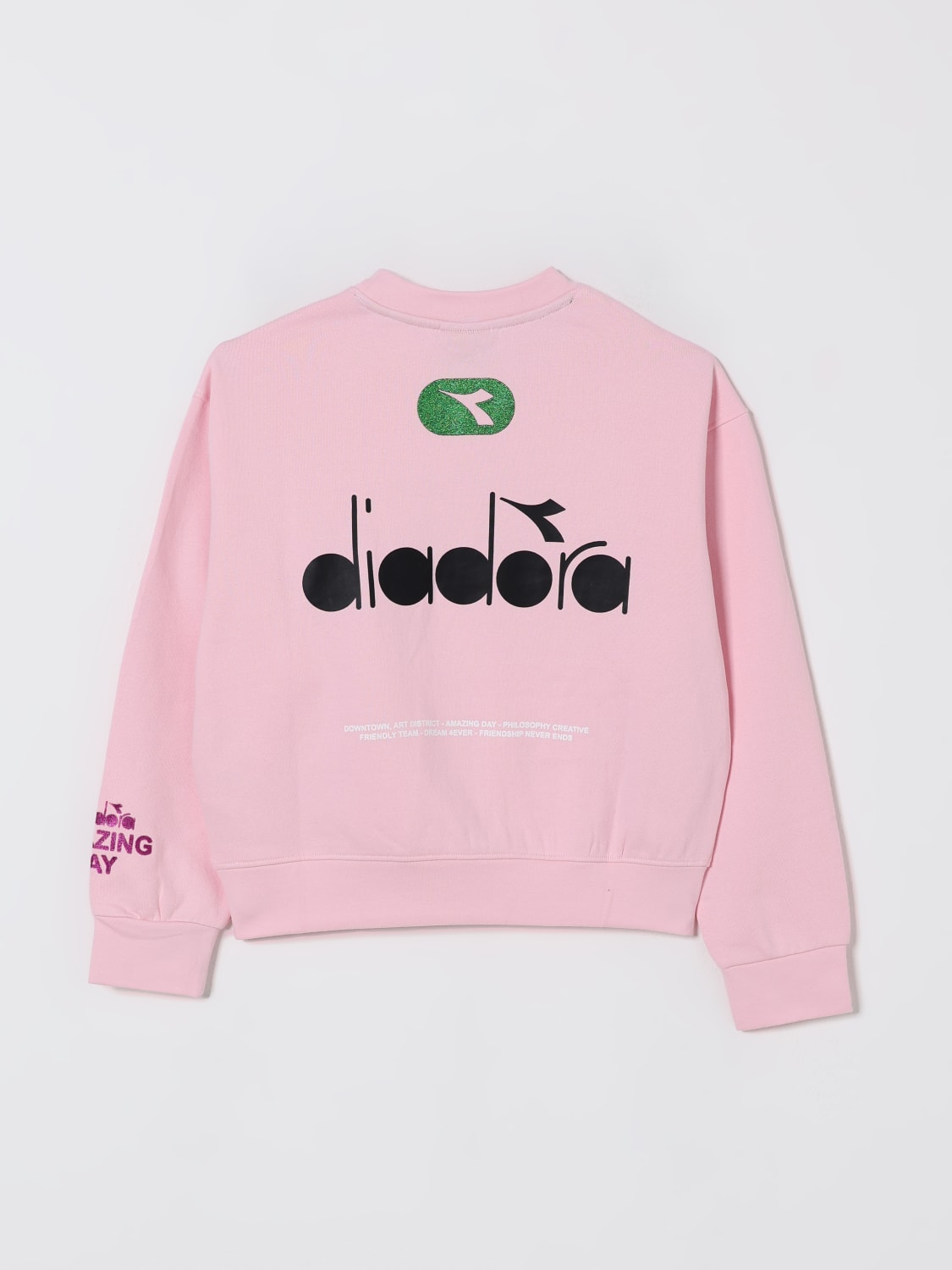 DIADORA PULLOVER: Pullover kinder Diadora, Pink - Img 2