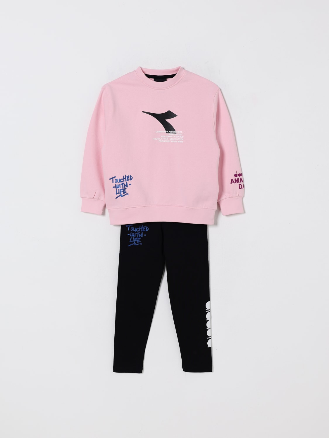 DIADORA KOMBINATION: Kleid kinder Diadora, Pink - Img 1