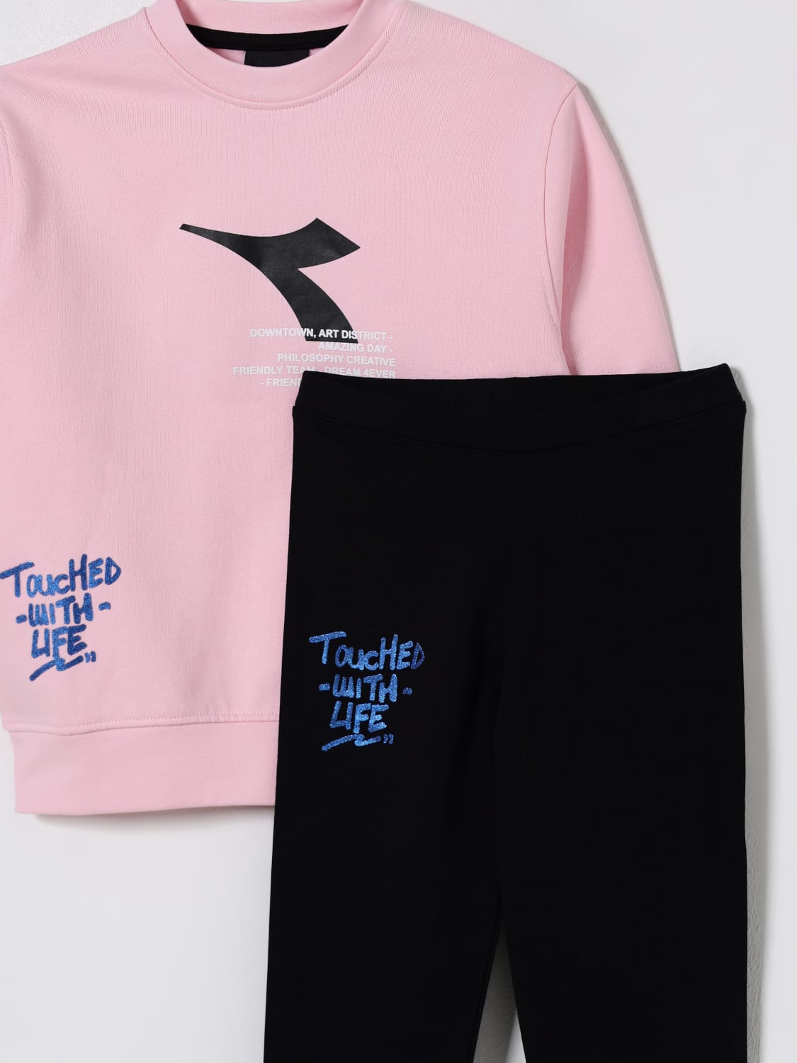 DIADORA KOMBINATION: Kleid kinder Diadora, Pink - Img 3