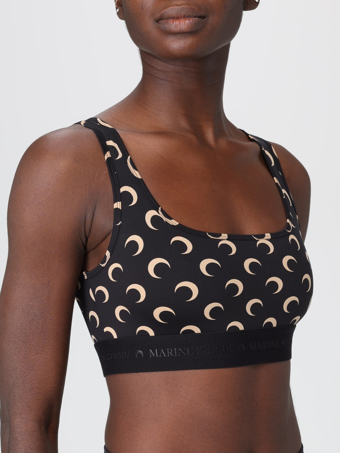 MARINE SERRE TOP: Top damen Marine Serre, Schwarz - Img 4