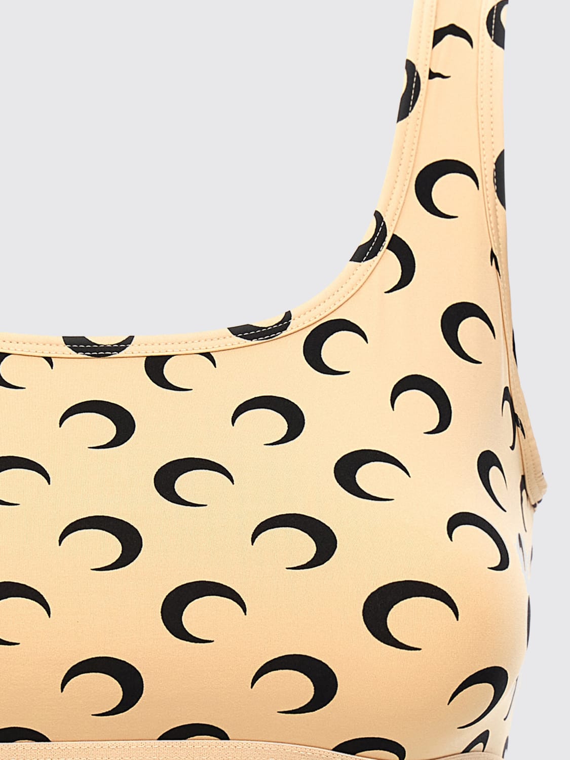 MARINE SERRE TOP: Top femme Marine Serre, Beige - Img 3