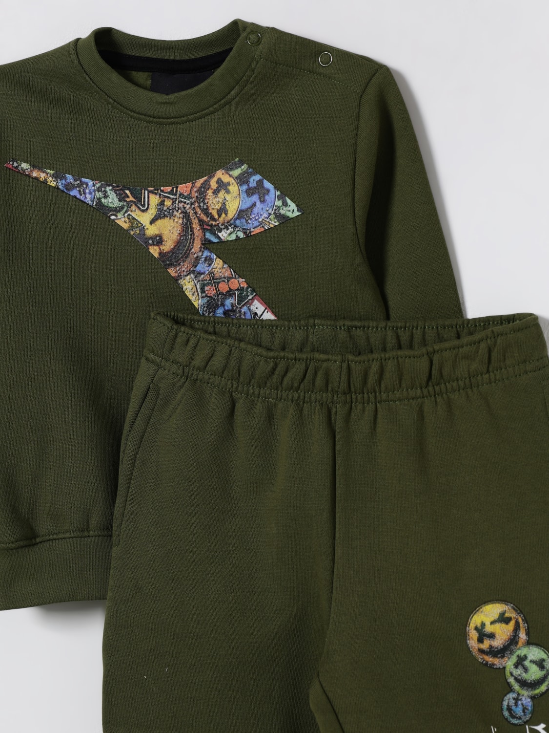 DIADORA JUMPSUIT: Romper kids Diadora, Green - Img 3