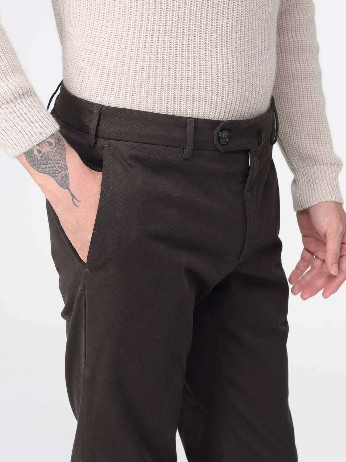 INCOTEX PANTALONES: Pantalón hombre Incotex, Marrón - Img 3