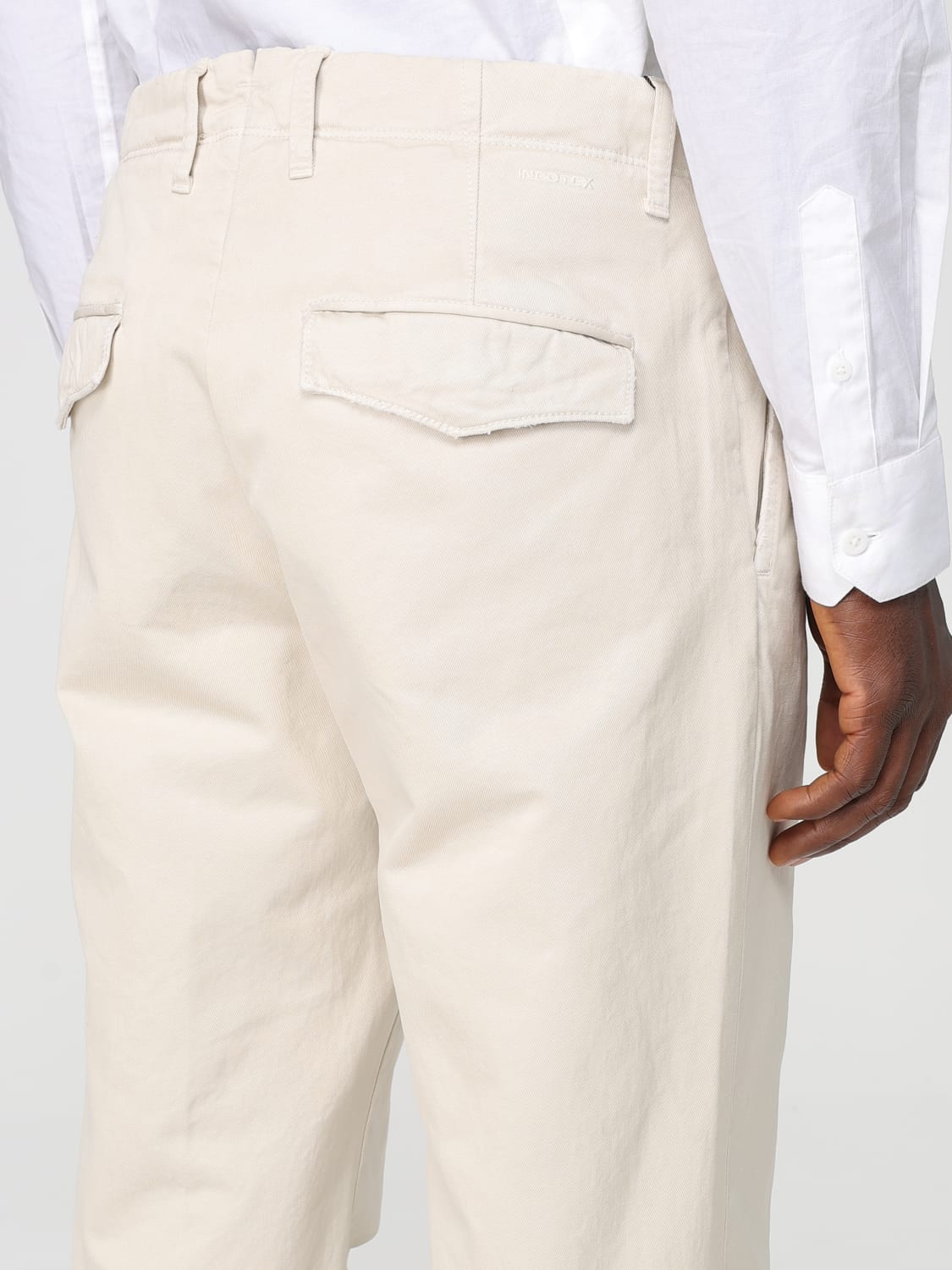 INCOTEX PANTS: Pants men Incotex, White - Img 3