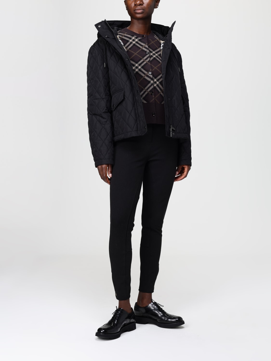 BURBERRY SWEATER: Cardigan woman Burberry, Brown - Img 2