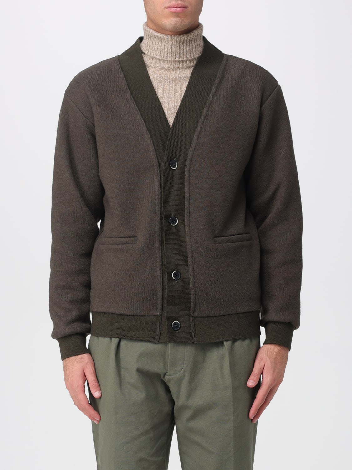 BARENA SWEATER: Sweater men Barena, Green - Img 1
