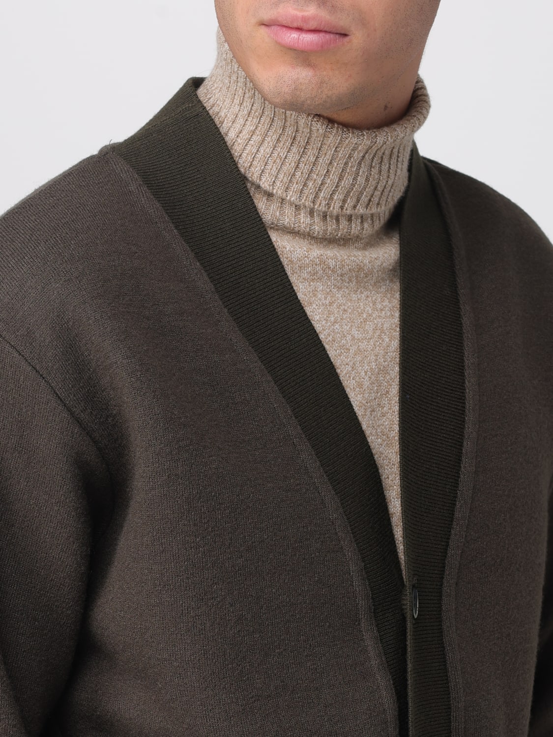 BARENA SWEATER: Sweater men Barena, Green - Img 4