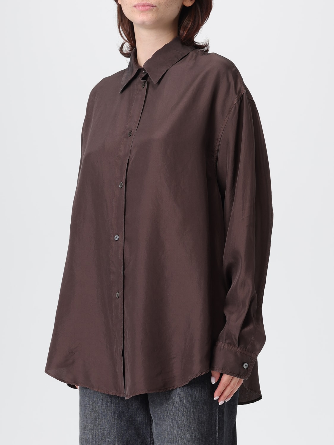 BARENA SHIRT: Shirt woman Barena, Brown - Img 4